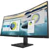 Front. HP - 34" VA LCD Curved 100Hz Monitor (USB, HDMI) - Black.