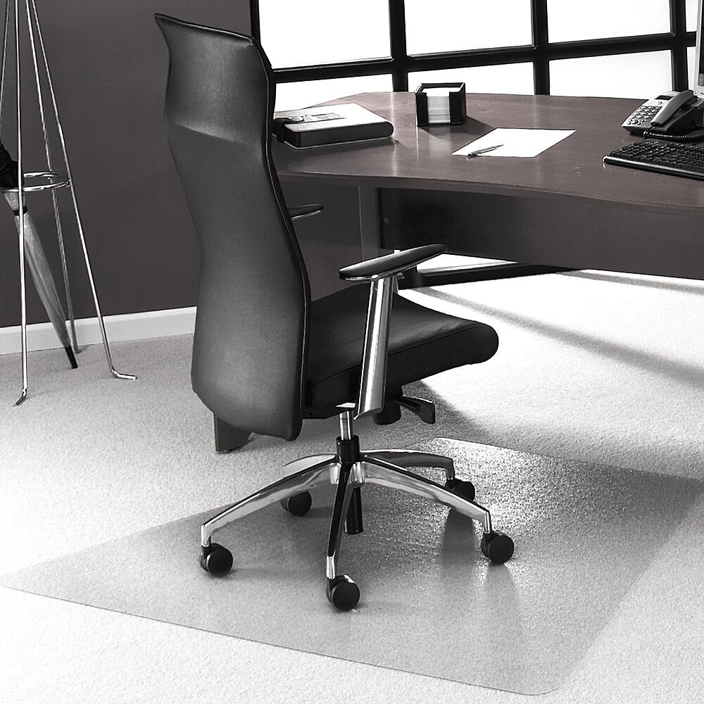 Best Buy Floortex Advantagemat Vinyl Corner Workstation Chair Mat for