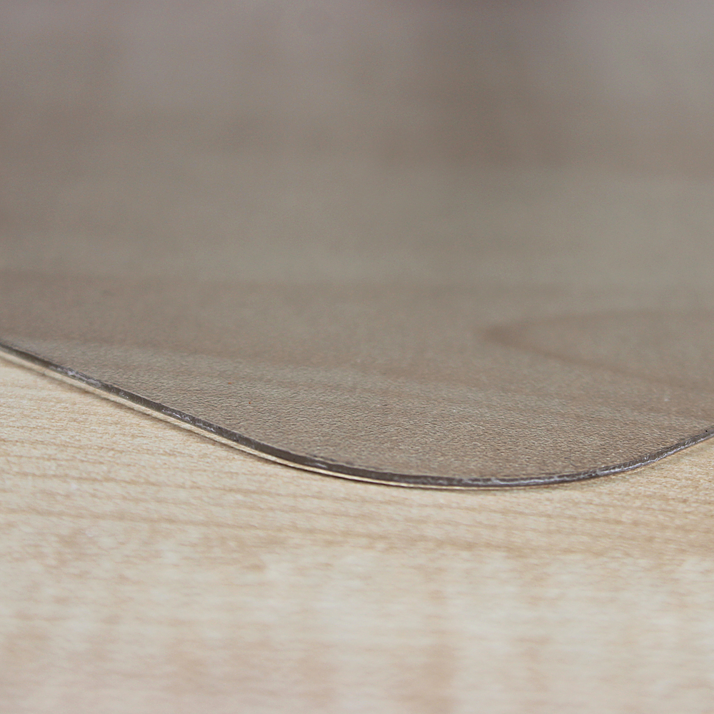 Angle View: Floortex - Desktex Polycarbonate Rectangular Desk Pad  - 29" x 59" - Clear