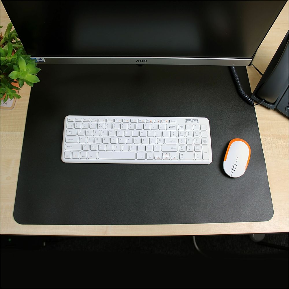 Desktex Antimicrobial Desk Mat - Rectangle - 22 inch Width x 17 inch Depth - Polyvinyl Chloride (PVC) - Clear | Bundle of 2 Each