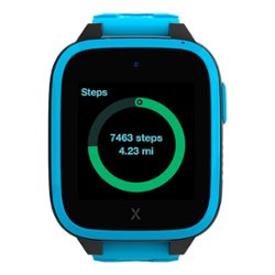XGO3 42mm Kids Smartwatch Cell Phone with GPS - Includes Xplora Connect SIM Card - Blue - Front_Zoom