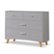 Front Zoom. Sorelle - Soho 4 Drawer Dresser - Weathered Gray and Natural Wood.