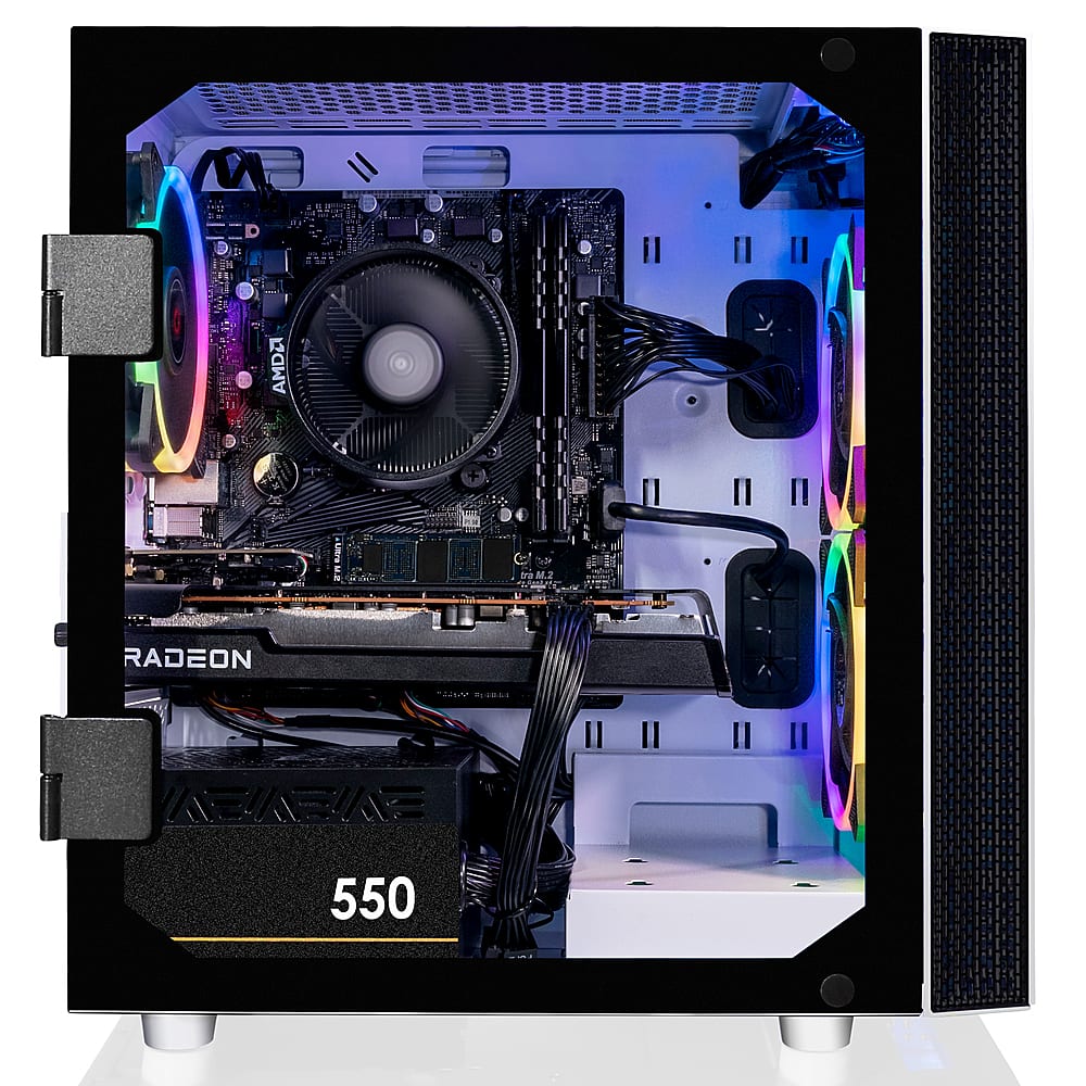  MXZ Gaming PC Desktop Computer, AMD Ryzen 5 4500, RTX 3060,16GB  DDR4, NVME 500G SSD, 6RGB Fans, Win 11 Pro Ready, Gamer Desktop Computer(R5  4500