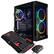 Alt View 2. CLX - SET Gaming Desktop - AMD Ryzen 7 5700G - 16GB Memory - Radeon Graphics Shared - 1TB M.2 NVMe SSD - Black.