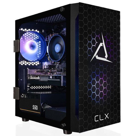 CLX SET Gaming Desktop AMD Ryzen 5 5500 8GB Memory Radeon RX 6400 500GB M.2  NVMe SSD Black TGMSETRXM2505BM - Best Buy
