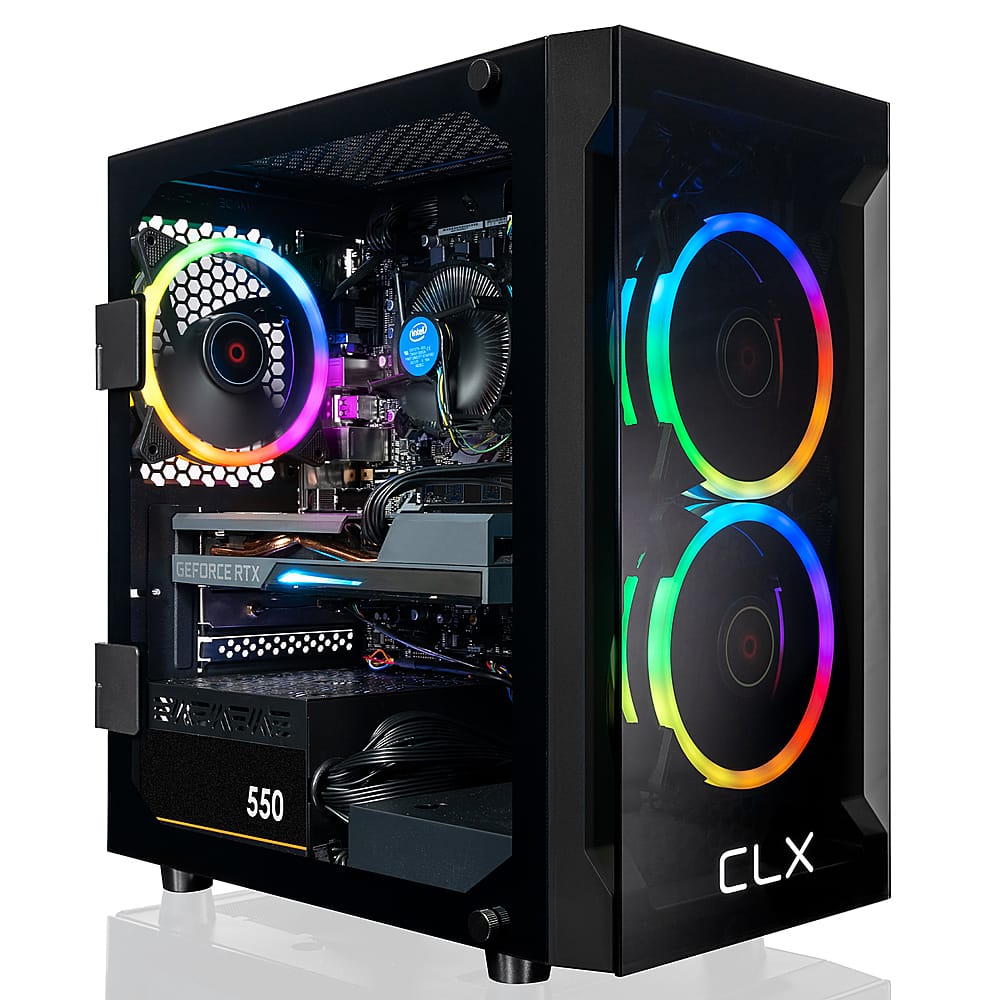 CLX SET Gaming Desktop Intel Core i7 10700F 16GB Memory NVIDIA GeForce RTX  3050 500GB M.2 NVMe SSD + 2TB HDD Black TGMSETRTH2513BM - Best Buy