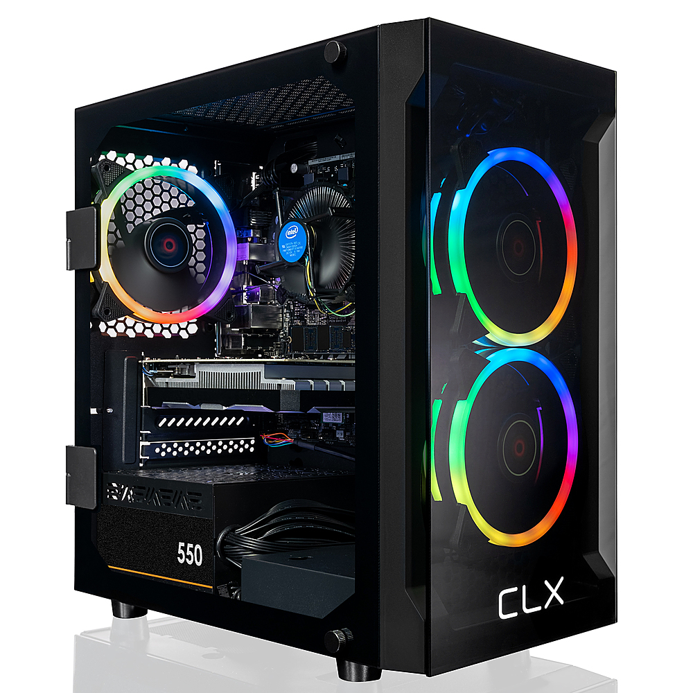CLX SET Gaming Desktop Intel Core i5 10400F 16GB Memory NVIDIA GeForce GTX  1650 1TB M.2 NVMe SSD Black TGMSETGXM2502BM - Best Buy