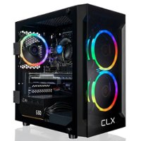 CLX - SET Gaming Desktop - Intel Core i5 10400F - 16GB Memory - GeForce GTX 1650 - 1TB M.2 NVMe SSD - Black - Front_Zoom