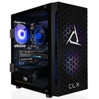 CLX - SET Gaming Desktop - Intel Core i7 12700F - 16GB Memory - NVIDIA GeForce RTX 3070 - 500GB M.2 NVMe SSD + 2TB HDD - Black - Front_Zoom
