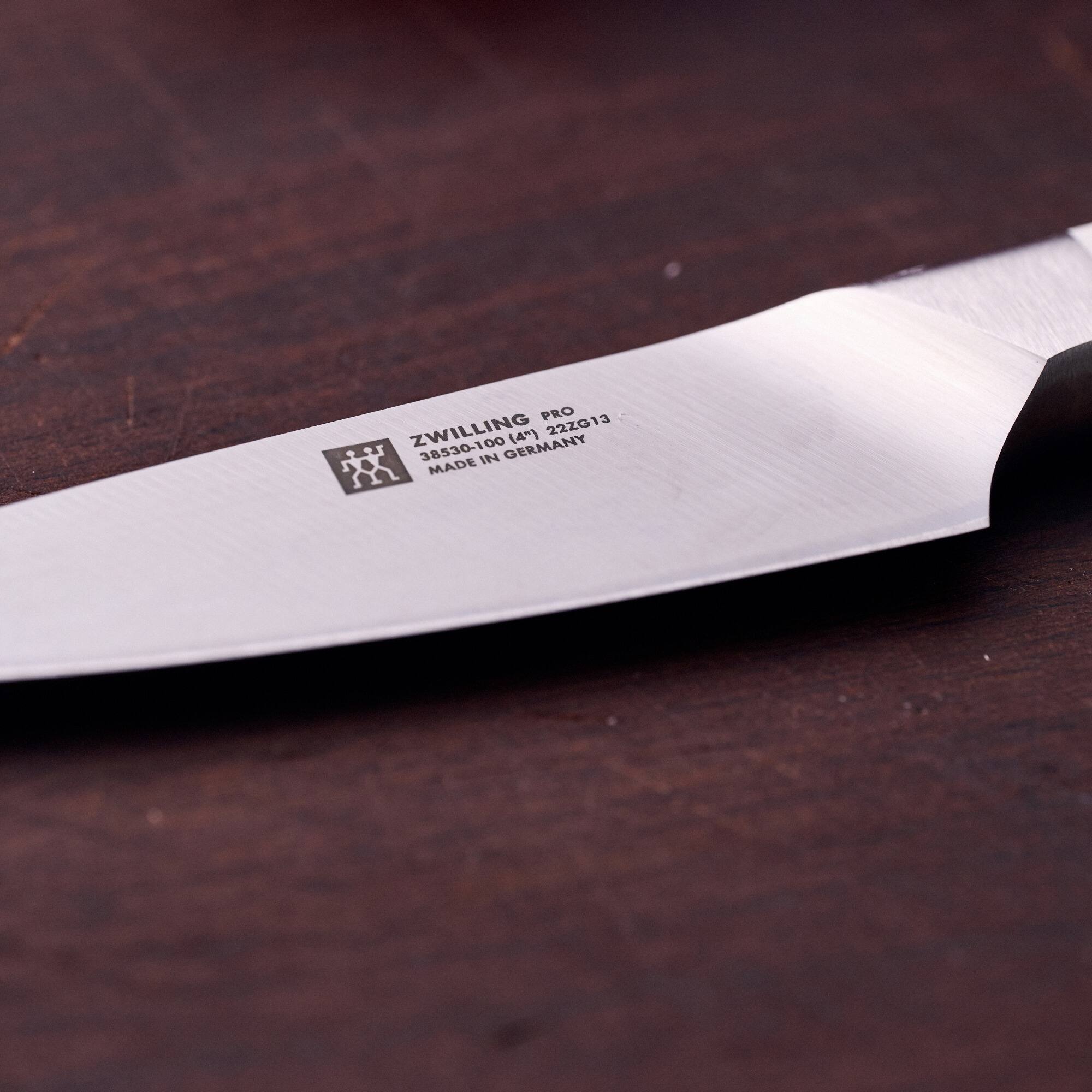 PRO ZWILLING (4") 222013  
38530-100 IN GERMANY  
MADE IN GERMANY