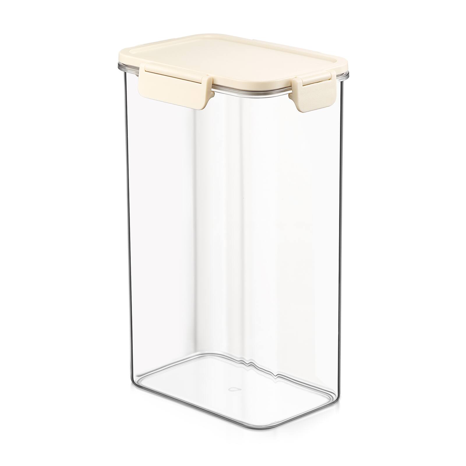 Angle. Sorbus - Sorbus Airtight Food Storage Container- Clear Stackable Pantry Canister with Secure Lid for Rice, Cereal, Flour, Pasta - Clear.