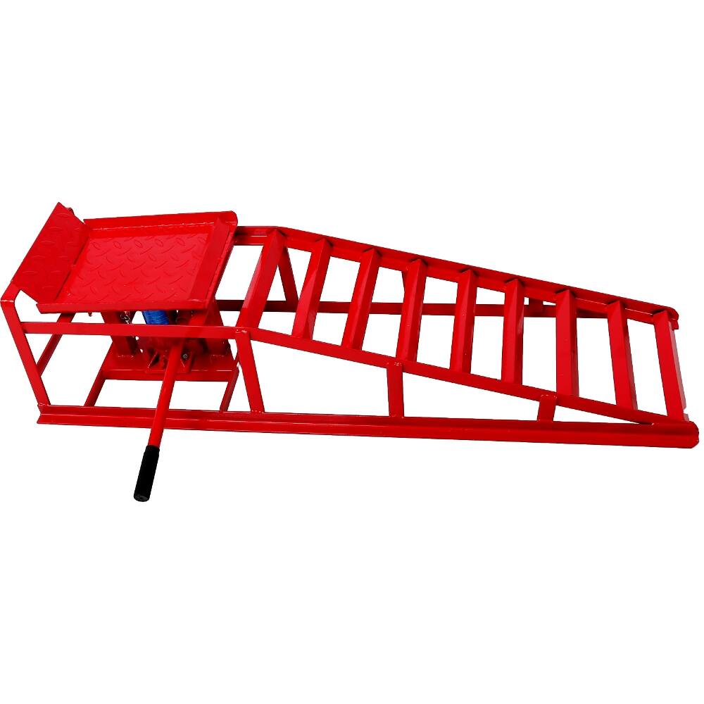 Left. Ropilly - 5 Ton Heavy Duty Truck Service Ramps Automotive Lift Repair Frame Adjustable Height Garage Lift 2 Pack.
