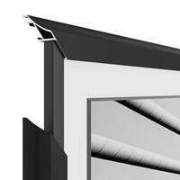 Frame My TV.com - Deco Alloy Scoop Bezel for Samsung The Frame TV - 50" - Anodized Black - Front_Zoom