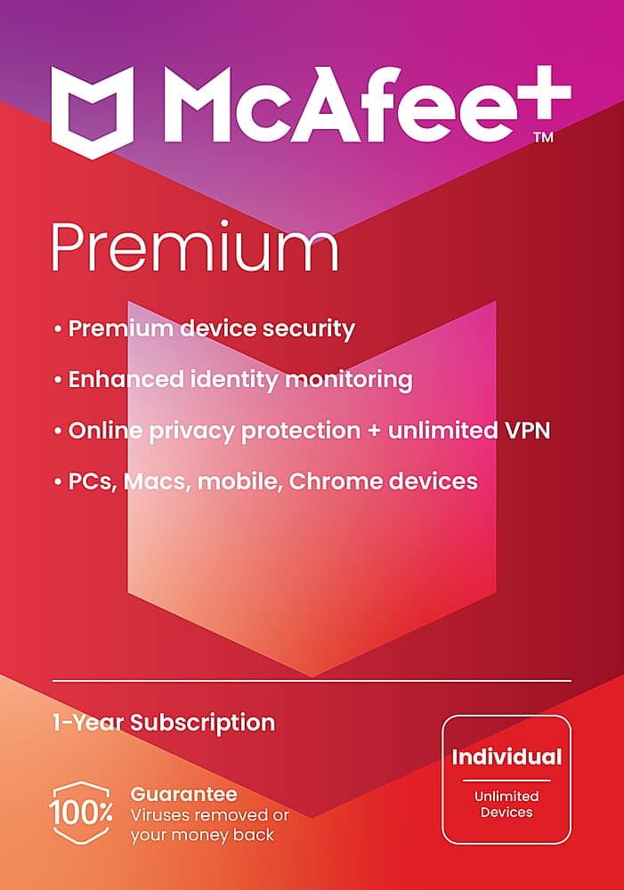 Front. McAfee - TEST Premium - Individual or Family.