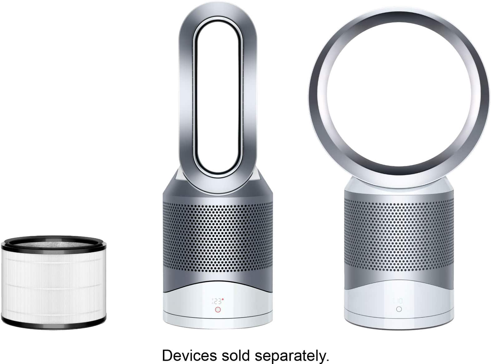 Alt View 11. Dyson - 360° Glass HEPA Filter (HP01, HP02, DP01) - White.