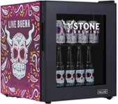 Front Zoom. NewAir - Stone Brewing Live Buena Beverage Cooler, 60 Can with Glass Door and Removable Shelf - Purple.