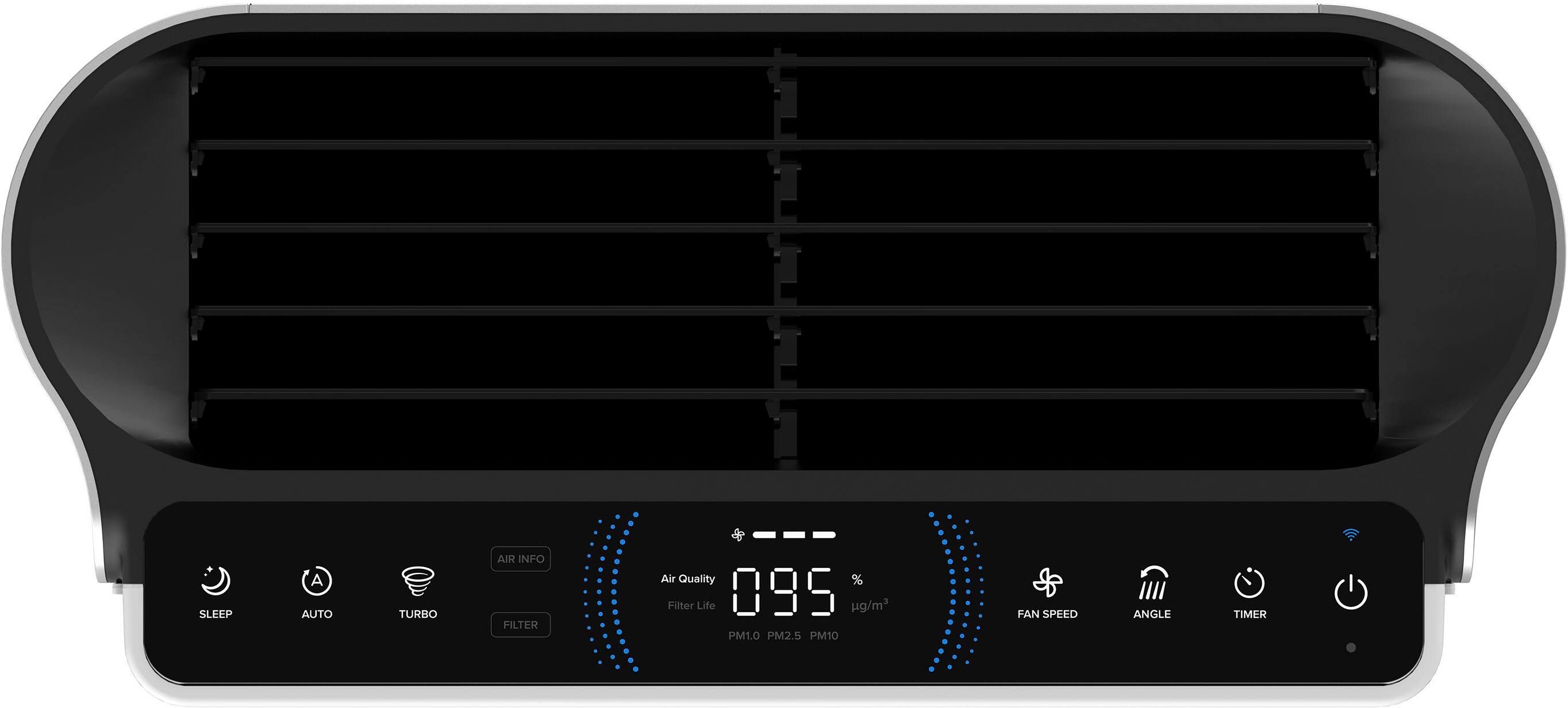 Alt View 19. Levoit - EverestAir Air Purifier - white.