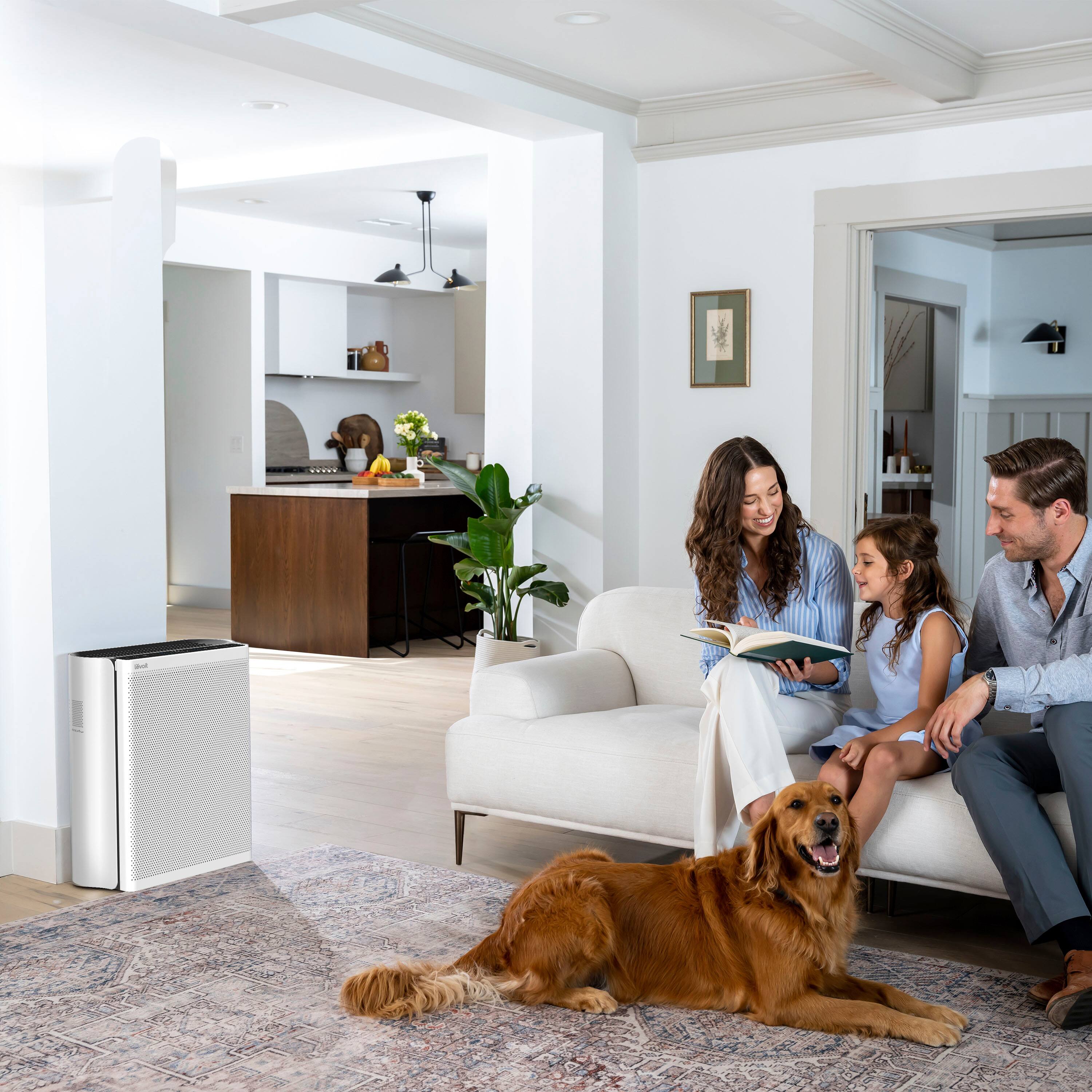 Alt View 26. Levoit - EverestAir Air Purifier - white.