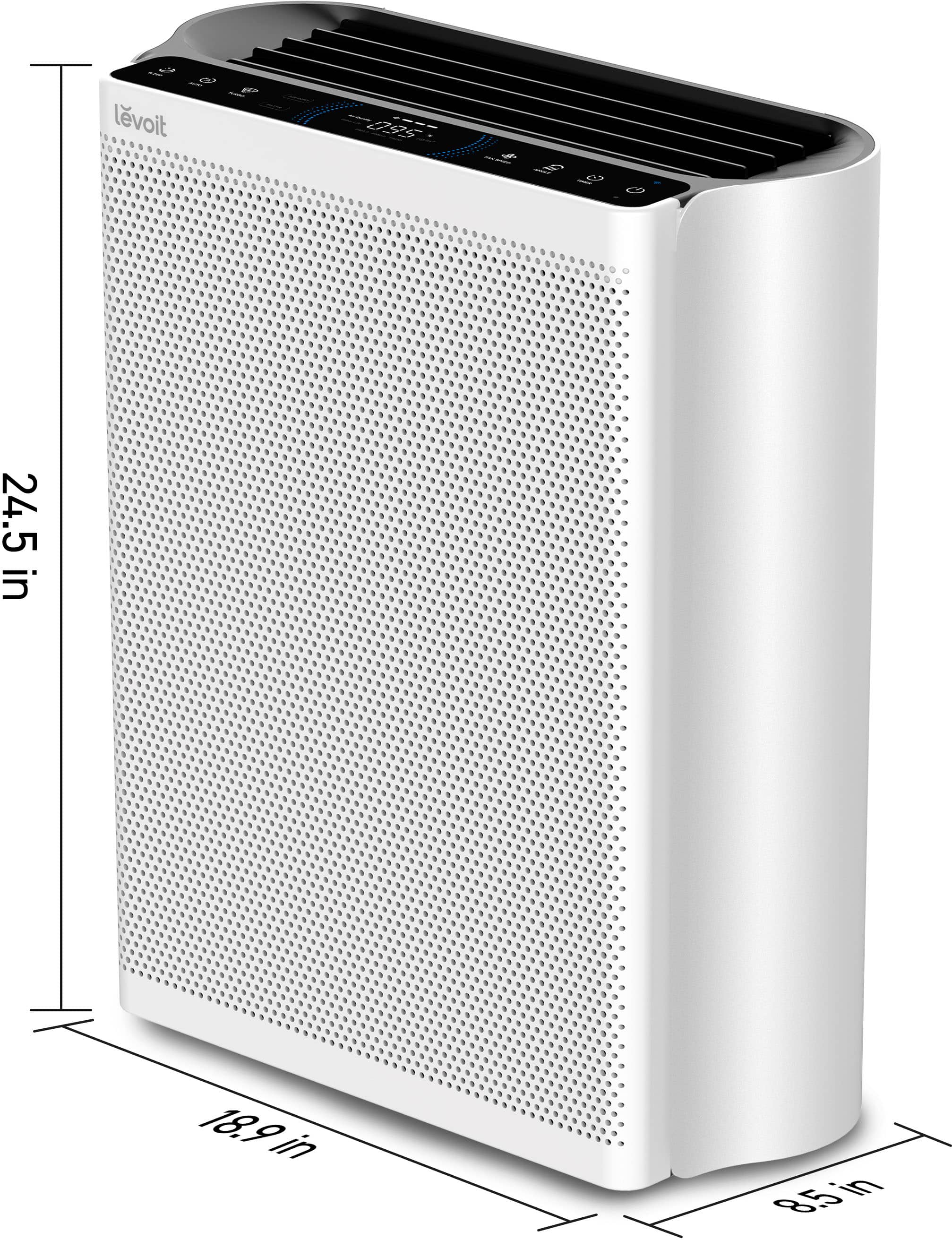 Alt View 28. Levoit - EverestAir Air Purifier - white.