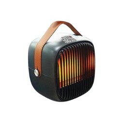 Freeze N Fit - Insta Heater Fireplace - Black - Front_Zoom