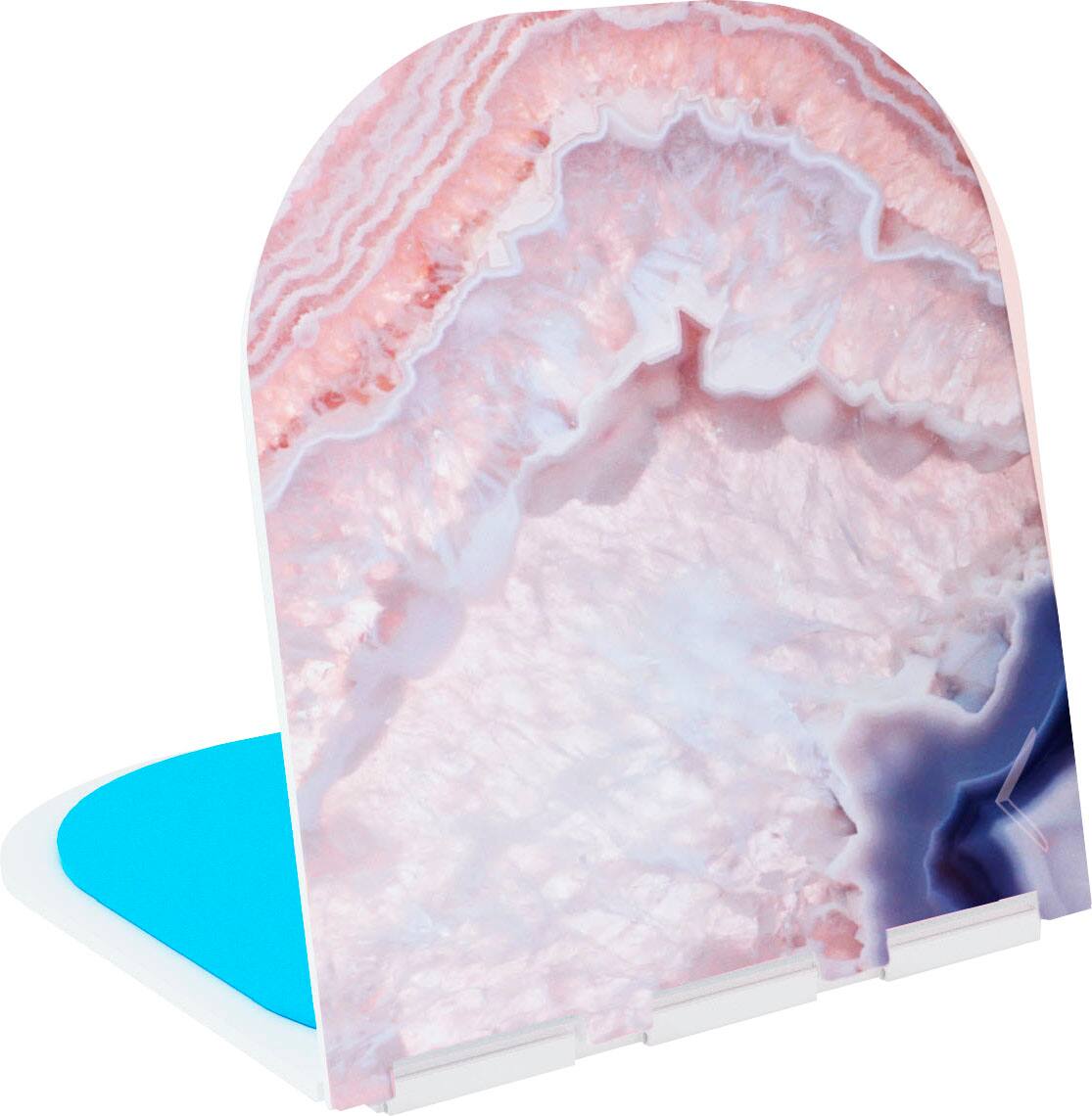 Left. Flipstik - 2.0 Foldable Adhesive Mount for Most Cell Phones - Rose Quartz.