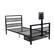 Front. X Rocker - Twin Basecamp Bed w/TV Mount - Black.