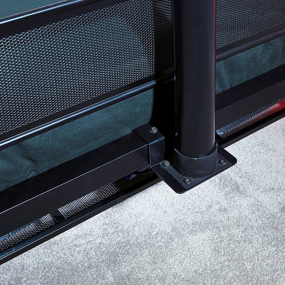 Alt View 24. X Rocker - Twin Basecamp Bed w/TV Mount - Black.