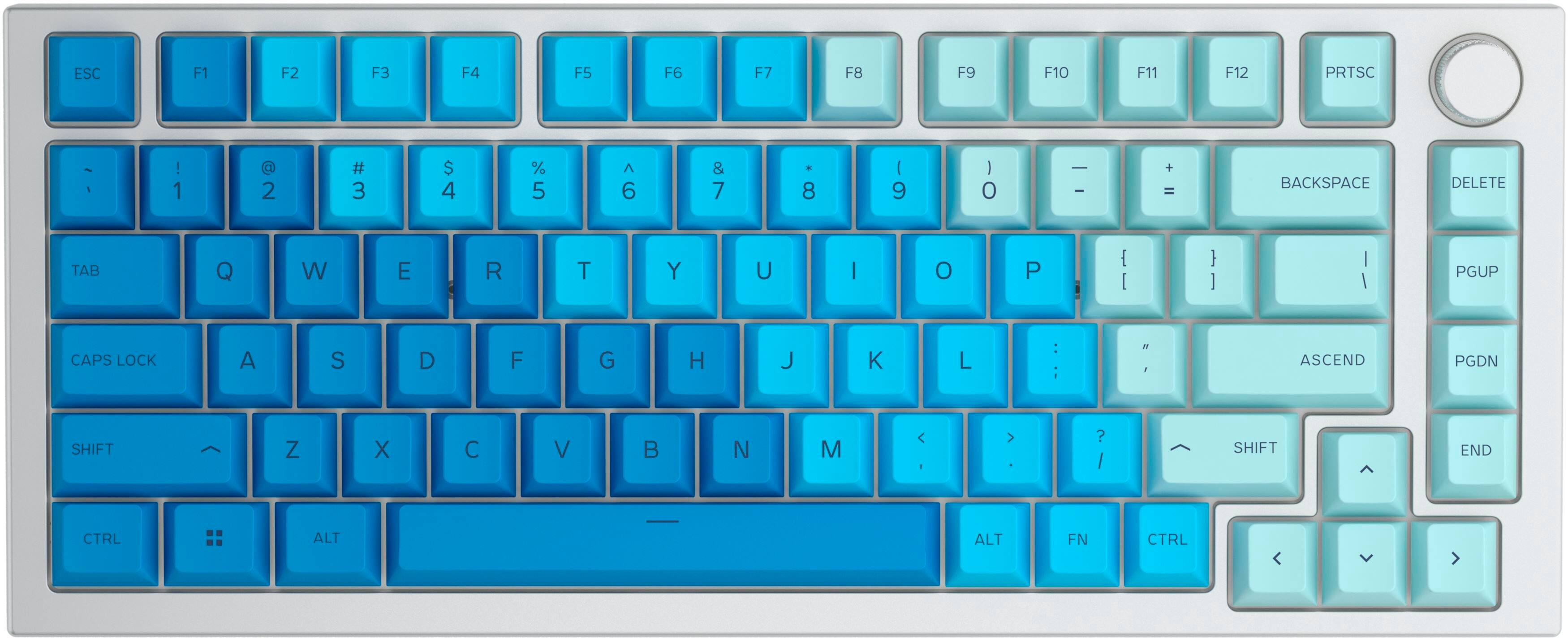 Alt View 12. Glorious - GPBT Dye Sublimated Keycaps 114 Keycap Set for 100% 85% 80% TKL 60% Compact 75% Mechanical Keyboards - Ocean.