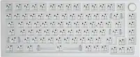 Glorious - GMMK Pro Barebone High Profile Gasket Mounted RGB 75% Wired Mechanical Keyboard - White - Front_Zoom