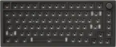 Front. Glorious - GMMK Pro Barebone High Profile Gasket Mounted RGB 75% Wired Mechanical Keyboard - Black.
