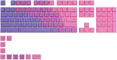 Front. Glorious - GPBT Dye Sublimated Keycaps 114 Keycap Set for 100% 85% 80% TKL 60% Compact 75% Mechanical Keyboards - Nebula.