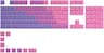 Glorious - GPBT Gradient Universal Keycap Set Compatible with Most 100% 85% 80% TKL 60% Compact 75% Mechanical Keyboards - Nebula