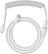 Angle. Glorious - Coiled USB-C Artisan Braided Keyboard Cable for Mechanical Gaming Keyboards - Ghost White.