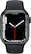 Alt View 11. Apple - Geek Squad Certified Refurbished Apple Watch Series 7 (GPS) 41mm Midnight Aluminum Case with Midnight Sport Band - Midnight.