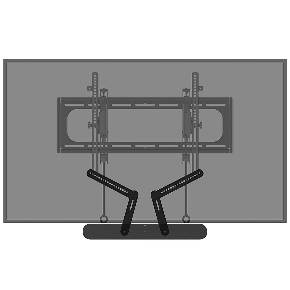 Angle. Sanus - Soundbar Mount Designed for Sonos Ray - Black.