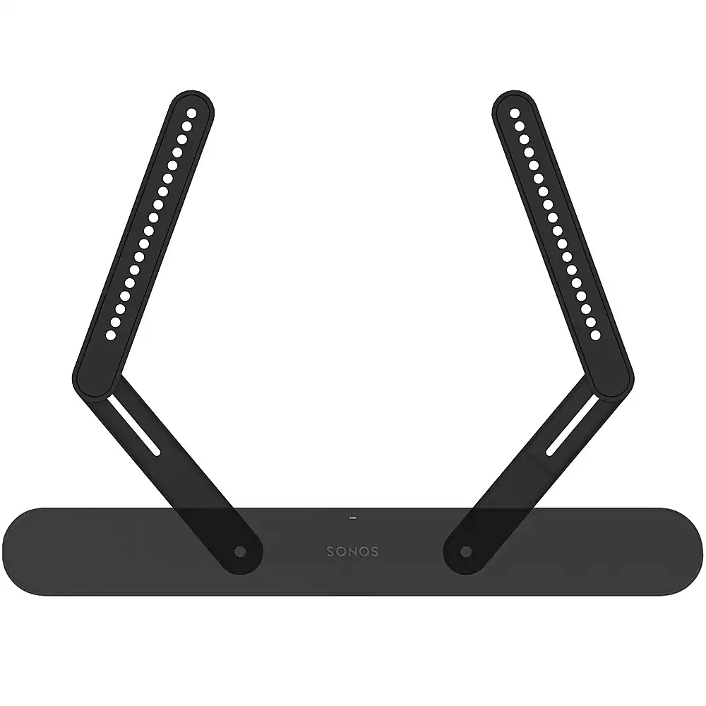 Front. Sanus - Soundbar Mount Designed for Sonos Ray - Black.