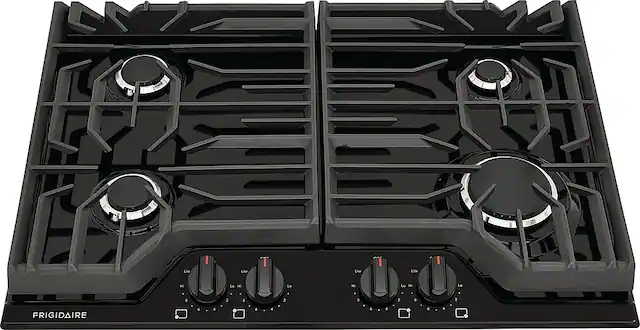 Front. Frigidaire - 30" Built-In Gas Cooktop - Black.