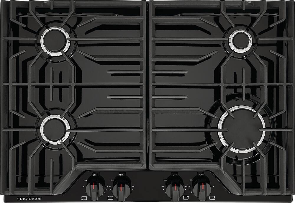 Alt View 11. Frigidaire - 30" Built-In Gas Cooktop - Black.