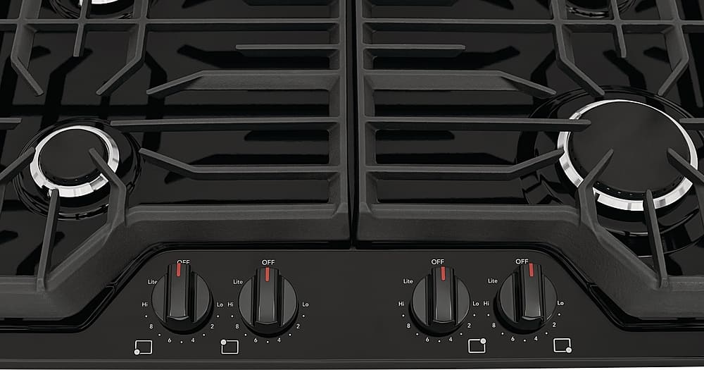 Alt View 12. Frigidaire - 30" Built-In Gas Cooktop - Black.