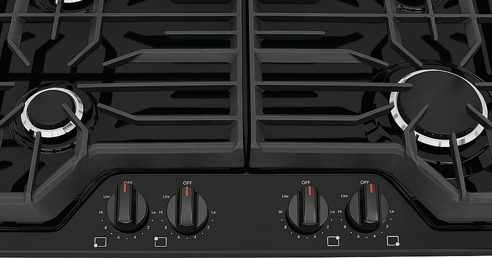Alt View 12. Frigidaire - 30" Built-In Gas Cooktop - Black.