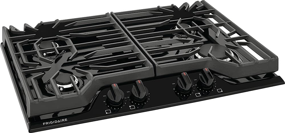 Left. Frigidaire - 30" Built-In Gas Cooktop - Black.