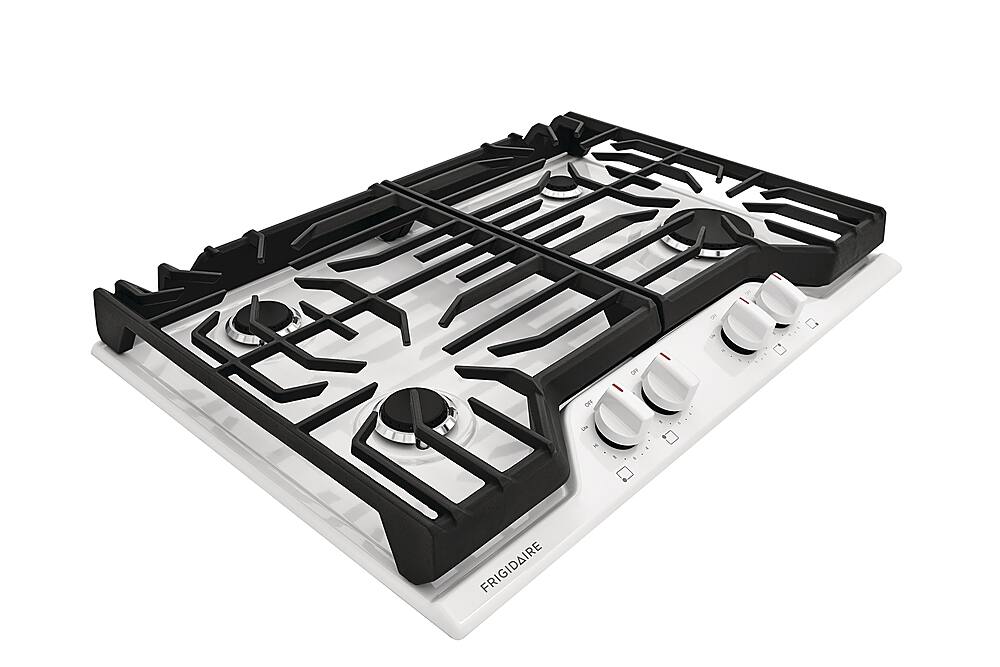 Alt View 13. Frigidaire - 30" Built-In Gas Cooktop - White.