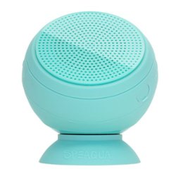 Speaqua - Barnacle Vibe 2.0 Portable Waterproof Bluetooth Speaker with Built in Storage (2,000 songs) - Sea Glass - Front_Zoom