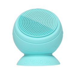 Speaqua - Barnacle Pro Portable Waterproof Bluetooth Speaker with Built in Storage (2,000 songs) - Sea Glass - Front_Zoom