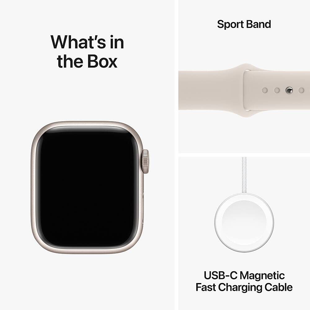 What's in the Box: Sport Band, USB-C Magnetic Fast Charging Cable