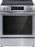 Frigidaire - 5.3 Cu. Ft. Freestanding Electric Range with Convection Bake - Stainless steel - Front_Zoom