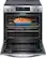 Alt View 11. Frigidaire - 5.3 Cu. Ft. Freestanding Electric Range with Convection Bake - Stainless Steel.