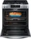 Angle. Frigidaire - 30'' Front Control Gas Range - Stainless Steel.