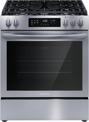 Frigidaire - 30'' Front Control Gas Range - Stainless Steel