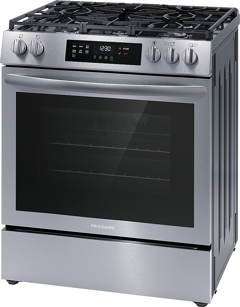 Alt View 14. Frigidaire - 30'' Front Control Gas Range - Stainless Steel.
